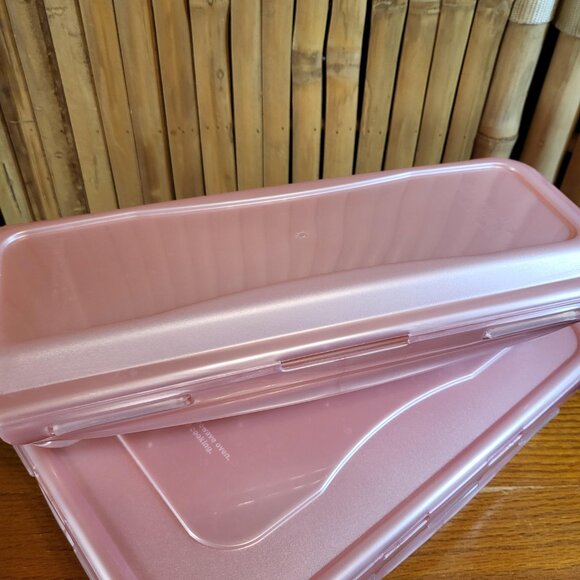 Lock & Lock 2 piece Egg Carton and Container Coral - Picture 2 of 5